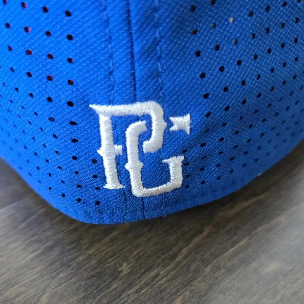Perfect Game Youth Fitted Baseball Hat Royal Blue PG Logo Cap XS/S